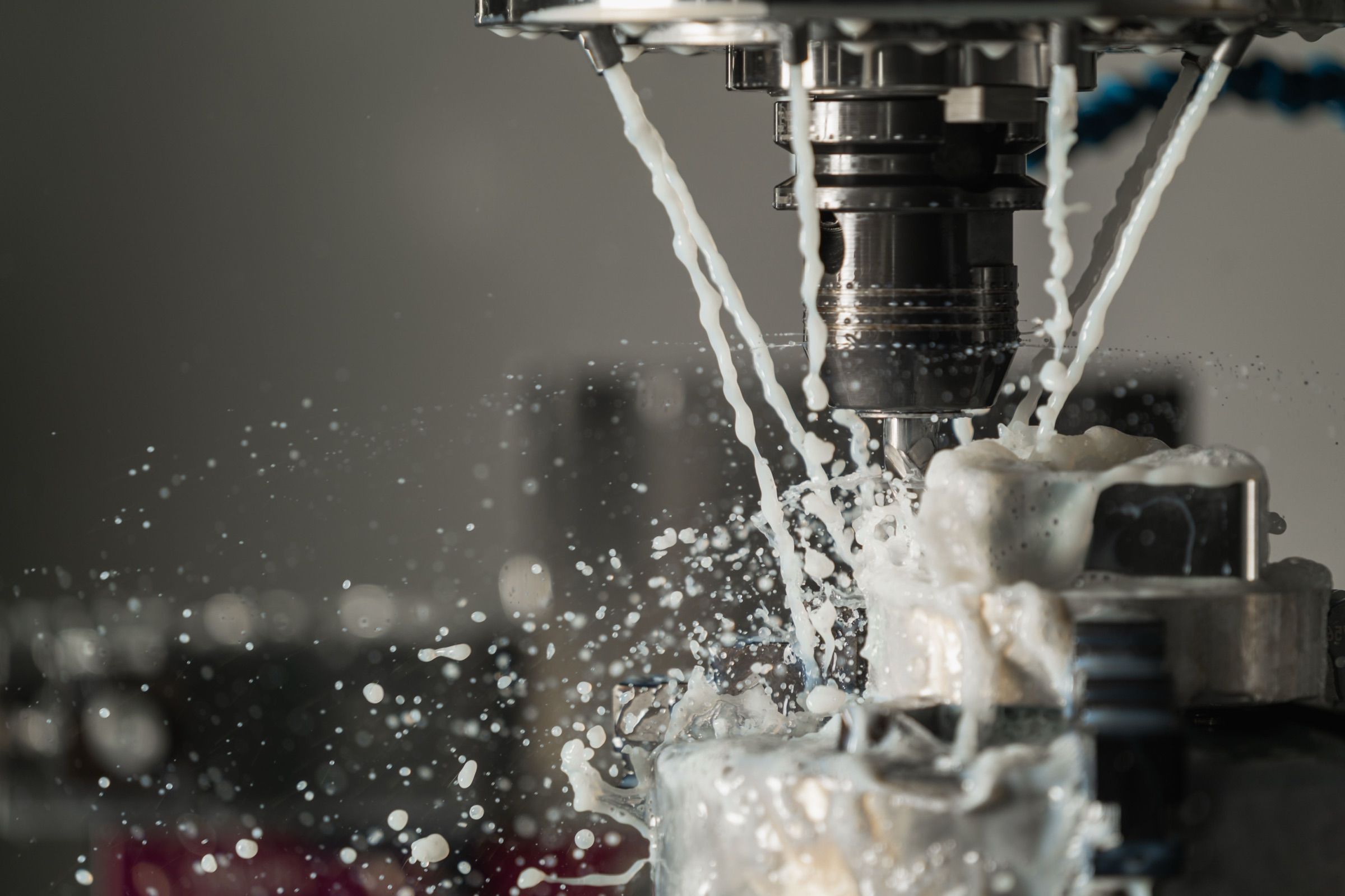 CNC milling with coolant