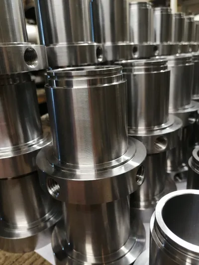 Stepped bushings after turning